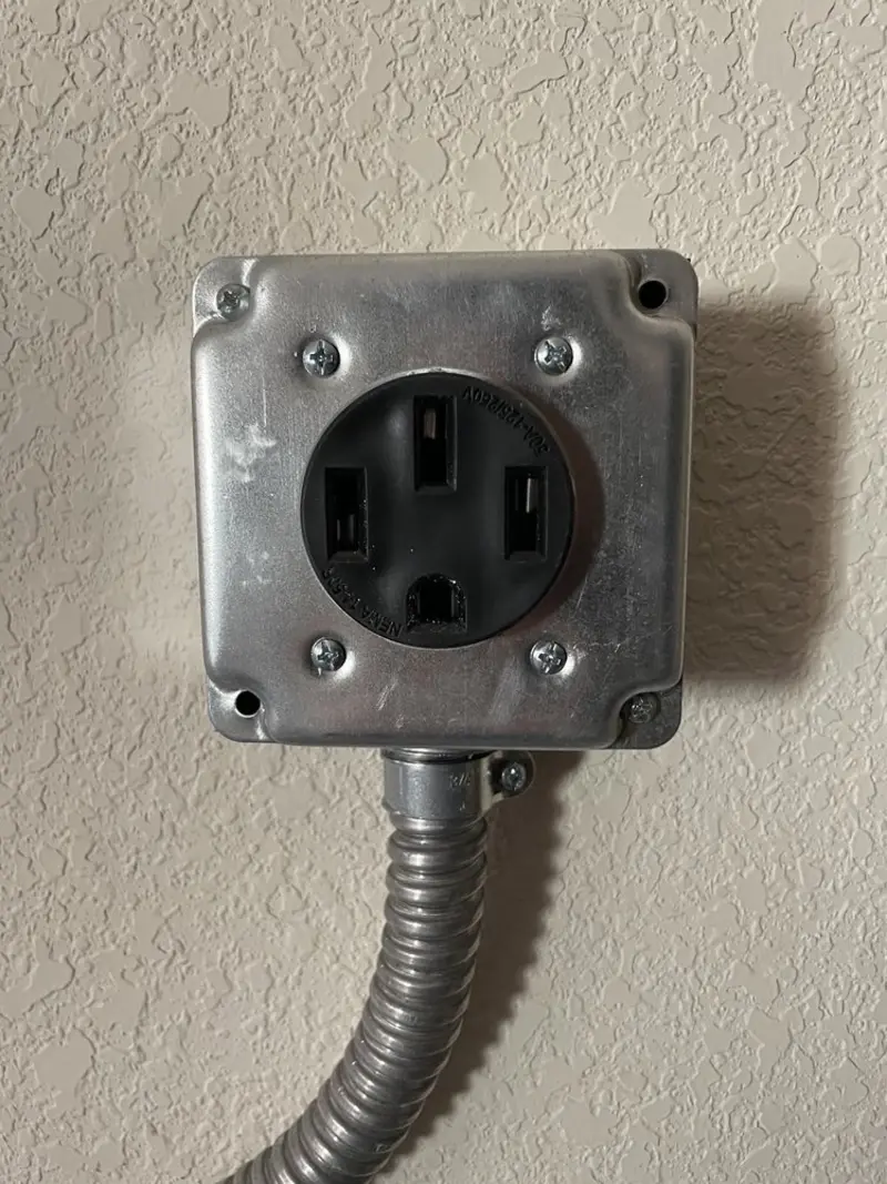NEMA 14-50 outlet installed for Smart Home Electrical in Ross